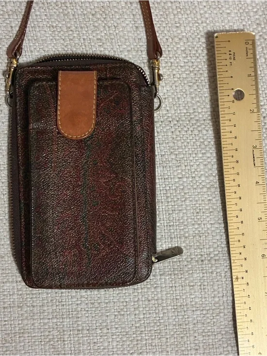 Etro paisley vintage compact   crossbody bag w/ small phone case - Picture 9 of 16